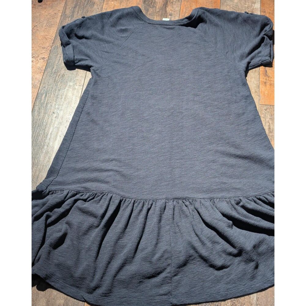 Anthropologie Saturday/Sunday Charcoal Grey Tiered Knit Dress - Size L - Picture 6 of 6